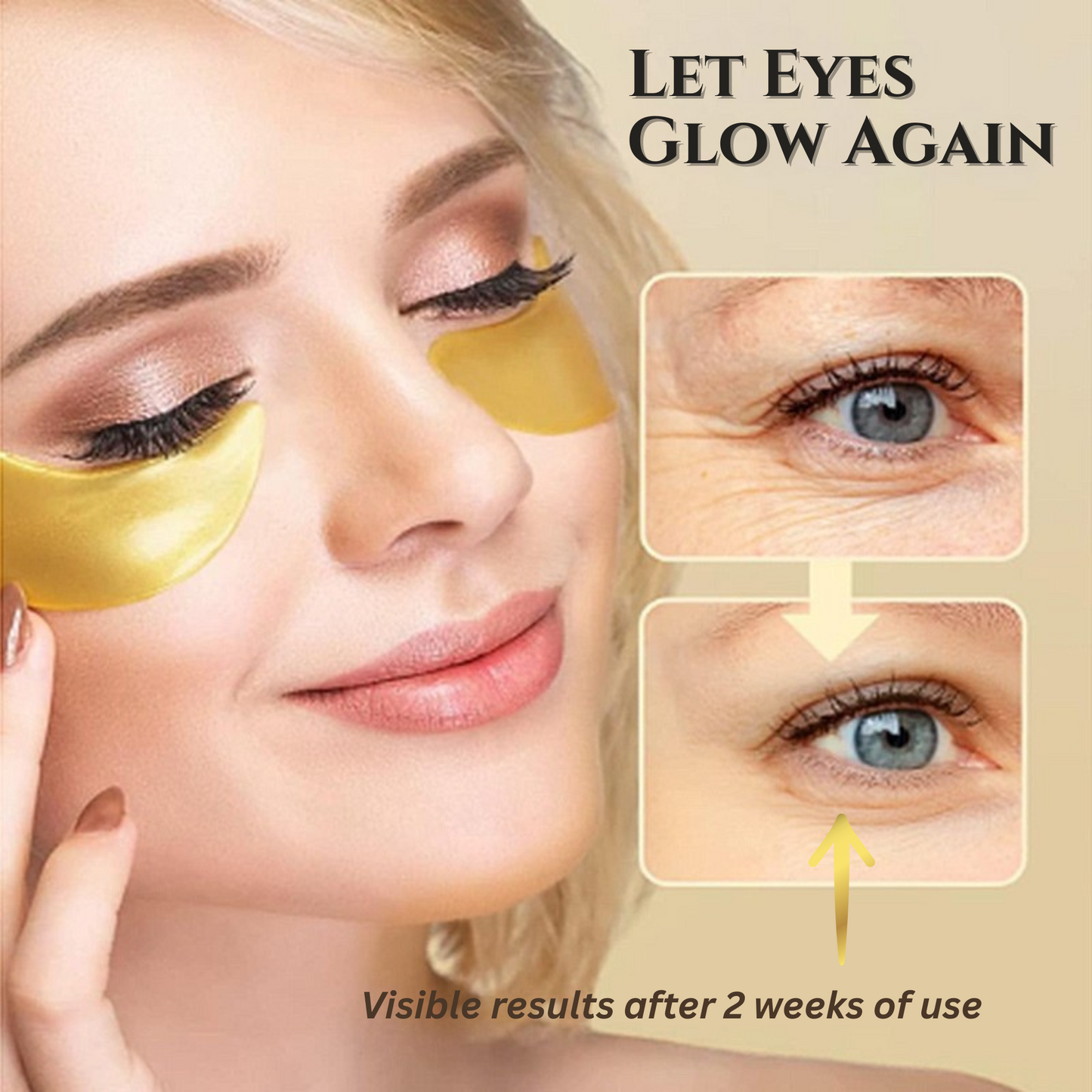 Rupachoice™ 24K Gold Anti-Wrinkle Eye Patches – 60 pcs