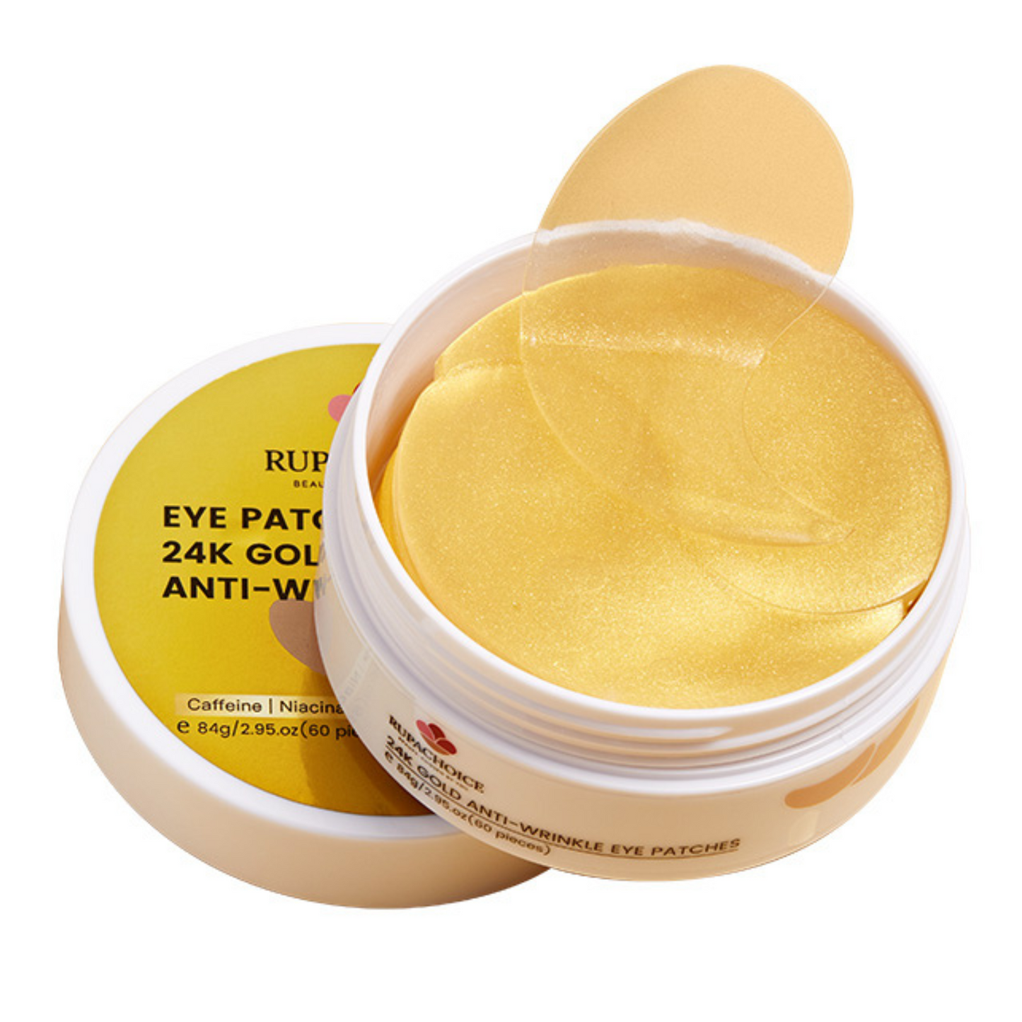 Rupachoice™ 24K Gold Anti-Wrinkle Eye Patches – 60 pcs